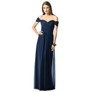Dessy Collection 2844 Off Shoulder Draped Gown
